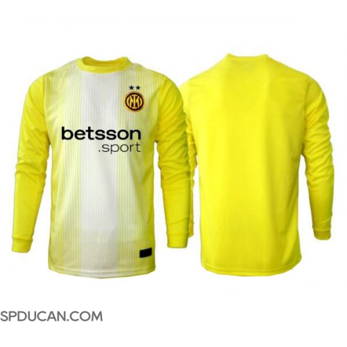 Muški Nogometni Dres Inter Milan Golmanski Gostujuci 2025-26 Dugi Rukav Muški Nogometni Dres Inter Milan Golmanski Gostujuci 2025-26 Dugi Rukav